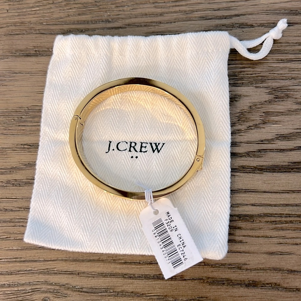 J Crew Gold Bangle Bracelet